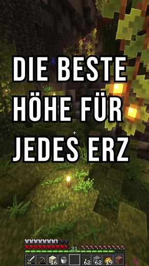 Die BESTE höhe für jedes Erz in #Minecraft #fy