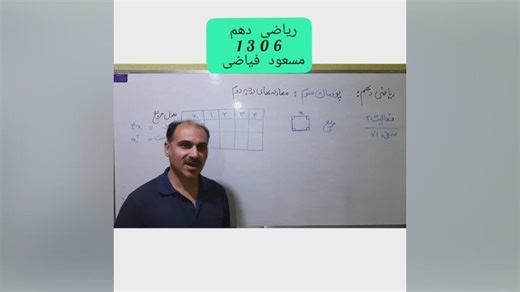 ویدیو آموزشی شماره ۶_پودمان ۳_درس ریاضی_ پایه دهم_رشته های فنی و حرفه ای