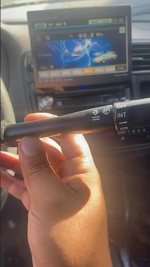 Honda Civic Windshield wiper switch replace with integra switch