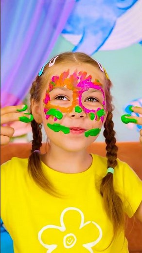 PAINTED FACE? — MAKE a PLATE MASK! 🎭 #shorts #funny