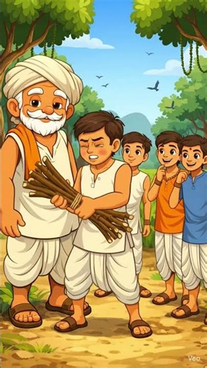 “A farmer, four sons, and one timeless lesson: Unity is strength.”