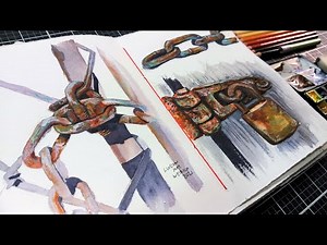 How To Paint Rust in Watercolor Workshop (paint along)