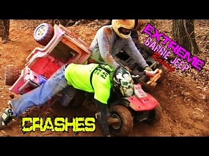EXTREME BARBIE JEEP RACING 2013 CRASHES