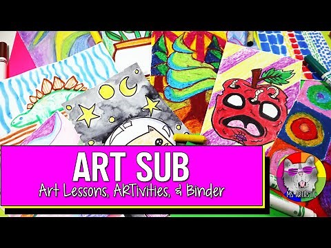 Art Sub Tub, Art Lessons, & Binder Art Resource for Art Teachers - Prep for a Sub like a Pro!