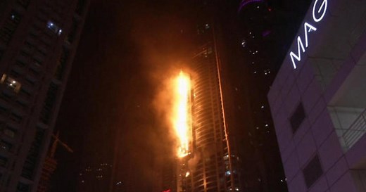 Fire engulfs Dubai residential high-rise for second time