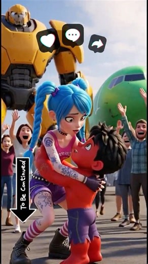 Red Boy Hulk Jinx Saves his Life - a Handmade Robot