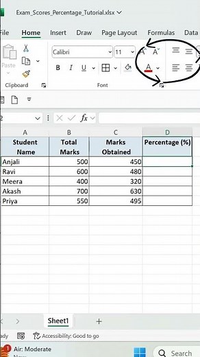 How to fix Percentage Error in Excel?