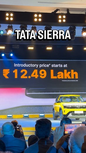 40K views · 9.2K reactions | Tata Motors has launched the Sierra SUV with prices starting from ₹ 11.49 lakh! #tata #sierra #tatasierra #sierrasuv #tatasuv #price #sierralaunch #cwreels #reels #viral #fypシ #trending #automotive @tatamotorscars @tata.evofficial @thetatasierra | CarWale | Facebook