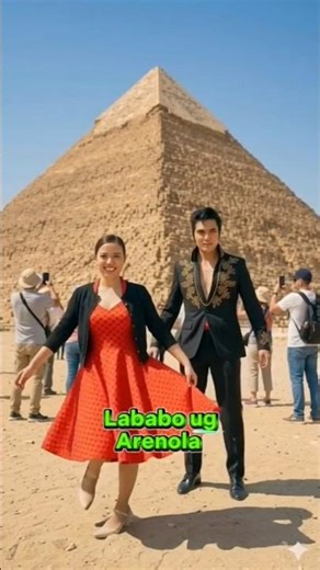 Dance Challenge at the Pyramids 😳🔥 (Try This!) #artistanghilaw #youtubeshorts #pinoycomedy #love