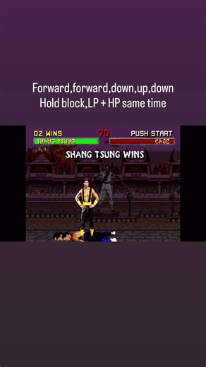 Mk kollection Johnny cage triple head fatality #shangtsung #mk2 #mortalkombat1