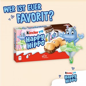 kinder Happy Hippo hat sich für euch in Schale geworfen: Welche Design Edition gefällt euch am besten? 🍫🥳 | Kinder