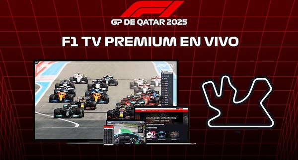 F1 TV transmitió el GP de Qatar 2025 por streaming en USA y México (30/11/25)