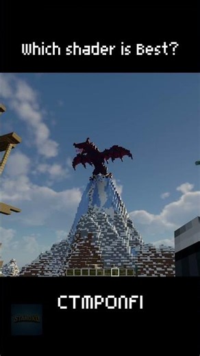 Which shader is better? #minecraft #gameplay #shaders #dragon