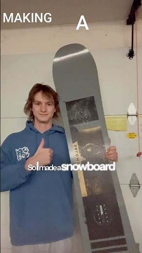 Making a Snowboard from Scratch #diy
