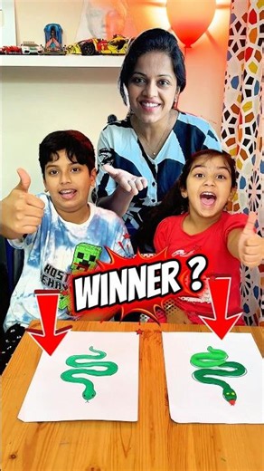 Saanvi Vs Bhai Drawing Winner 🏆 #kidslearning