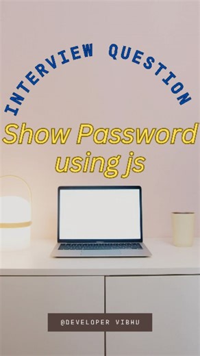 Vaibhav Dixit | Show password using JavaScript #html #javascript #web3 #webdeveloper #frontend #fresher #tech Is this helpful? | Instagram