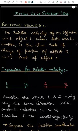 CONCEPT OF RELATIVE VELOCITY #motion #physics