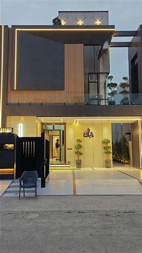 10 Marla House Front Elevation Profile Lights Work Bahria Town Lahore Nearest Park Imtaiz Mega Store