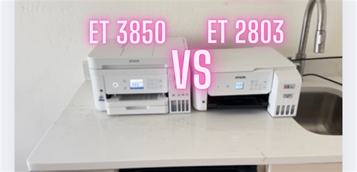 Watch ET 3850 vs ET 2803 Epson ecotank review and compare on Amazon Live
