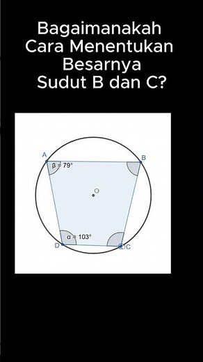Sudut Pada Segi Empat Tali Busur #geogebra #lingkaran