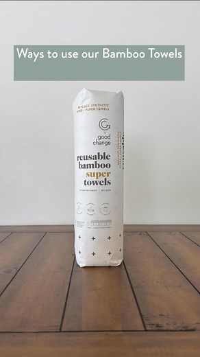 One product, endless uses. Our reusable bamboo towels are here to do it all ♻️ Trust us—you’ll never go back. #SustainableLiving #CleaningHacks #EcoFriendlySwaps | Good Change