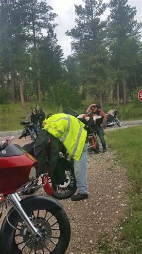Bikers Caught in a Hailstorm 😳🏍️