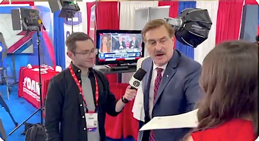 MyPillow CEO Mike Lindell served with legal documents during live TV interview