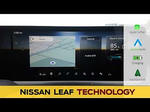 Media Screen in the Nissan Leaf // Apple CarPlay, Android Auto, Charging, Reboot and more!