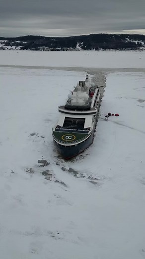 #canada🇨🇦 #quebec #saguenay #cruise #snow #lecommandantcharcot