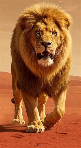 Golden Fury of the Martian Lion Live Wallpaper