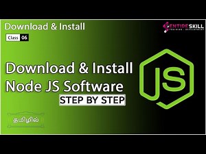 How to Download and Install Node JS step by step in Tamil - Entire Skill