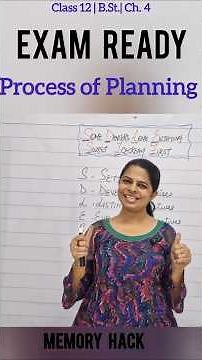 🔥 EXAM READY | Process of Planning | Class 12 Business Studies