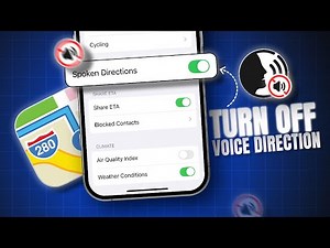 How To Turn Off Voice Directions On Apple Maps From iPhone | Stop iOS Maps Voice Navigation