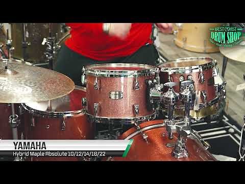 Yamaha Hybrid Maple Absolute 10/12/14/16/22 Drum Set