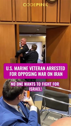 A USA retired veteran got arrested for opposing war on Iran 🇮🇷 | veteran playing war games