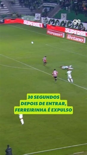 Logo após entrar, Ferreirinha levou o vermelho direto