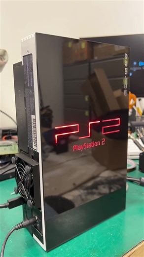 My personal modded PlayStation 2 system is almost 100% complete! #playstation2 #tech #techrepair #repair #sony