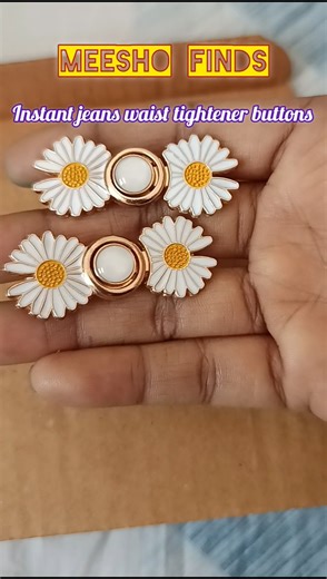Instant Waist Tightener Button #Loose Jeans Solution #Instant Tightener Buttons Tutorial #shorts