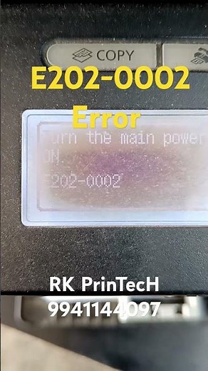 Canon mf4450 printer E202-0002 error