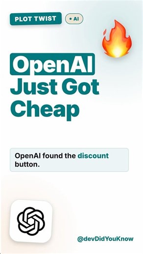 Why OpenAI Just Slashed API Prices by 80 Percent #llm