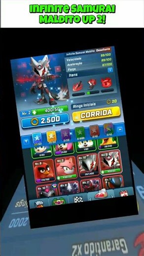 Infinite Samurai Maldito Nível 3! ✅ #sonicforces