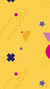 Download A yellow background with a pattern of geometric shapes for free