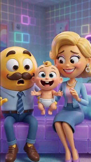 Emoji Family Funny Story 😂 #shorts #comedy #aianimation