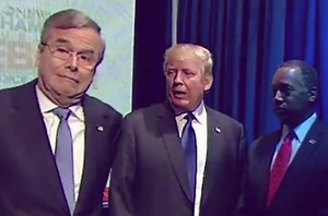 Watch the incredibly awkward GOP debate opening