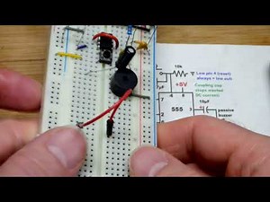 Step By Step Passive Buzzer 555 Timer and Push Button Controlled