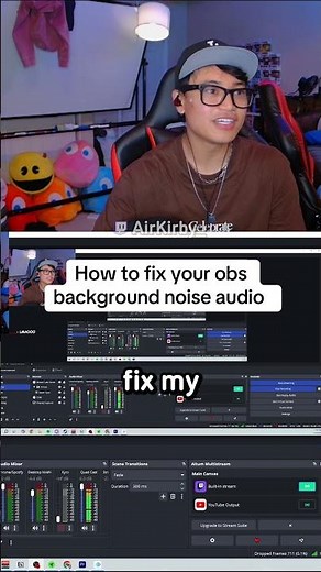 How to Fix your obs background noise audio #contentcreator #youtuber #streamer #smallcreator