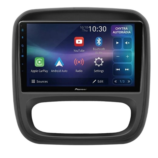 Autorádio Pioneer SPH-PF97BT pro Renault Trafic 3 / Opel Vivaro 3 B: Typ napájecího kabelu B CHRSPH-PF97BT_KXOPELVV9001B