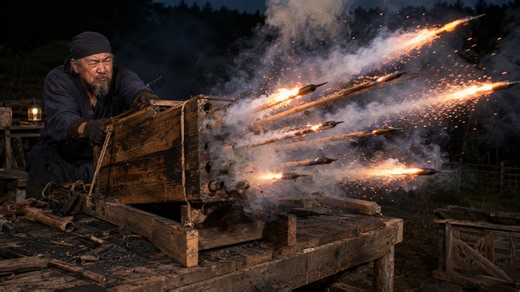 Making ancient rocket arrows from scratch, and testing the black powder barrage that turned a crossbow into chaos