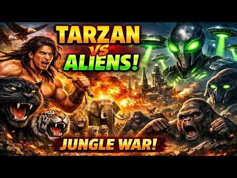 Tarzan vs Alien Miners 👽🌿 | Jungle Animals Unite to Stop Alien Mining on Earth