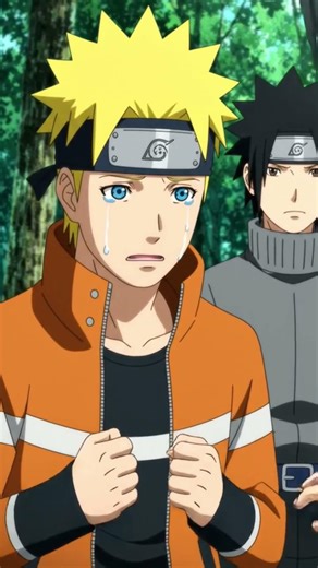 Naruto going away from Sasuke